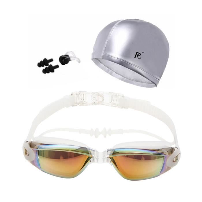 Masque De Plongée Avec Tuba Intégré - Verre Anti-buée, Sangle Ajustable En Silicone - Pour Homme Et Femme