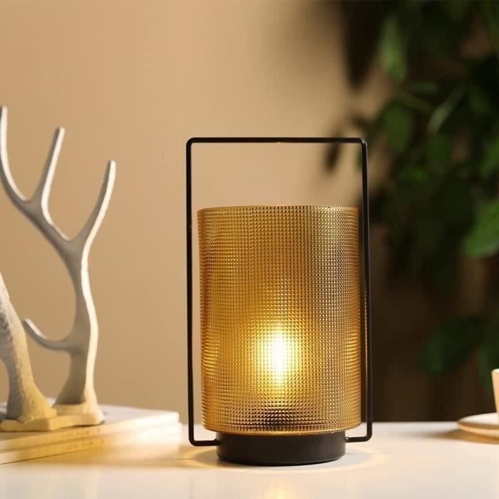 Lampe de table à piles de 30,5 cm de hauteur sans fil avec minuterie de