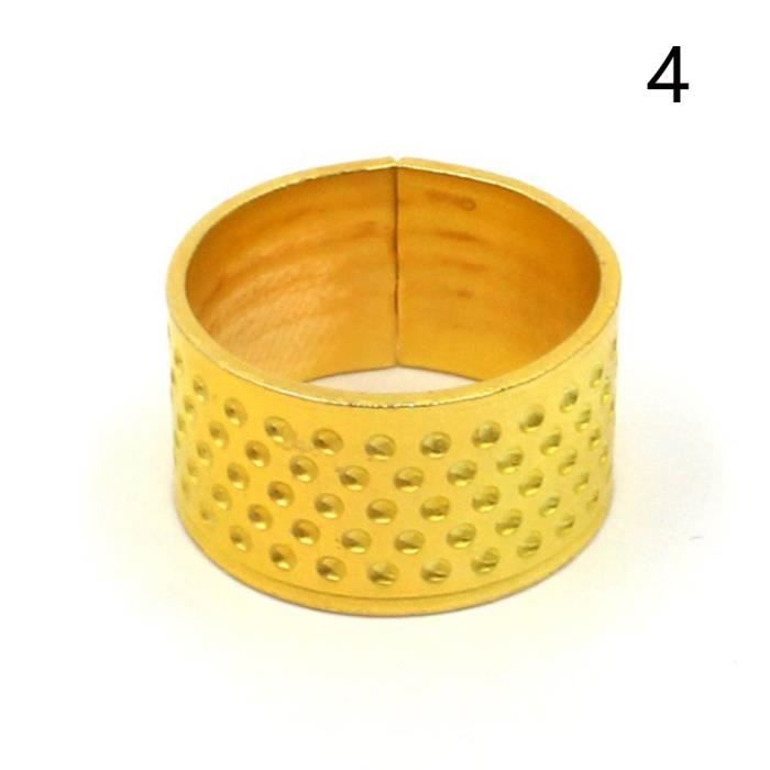4 Dé à Coudre En Cuivre Doré, Protection Doigts Pour Couture Main