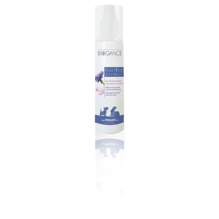Biogance Lotion Des Yeux Clean Eyes Pour Chien 100ml Blanc Et Bleu