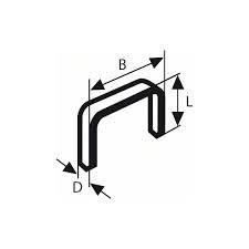 BOSCH Agrafes a fil plat type 57 10.6 x 1.25 x 14 mm - vue 2
