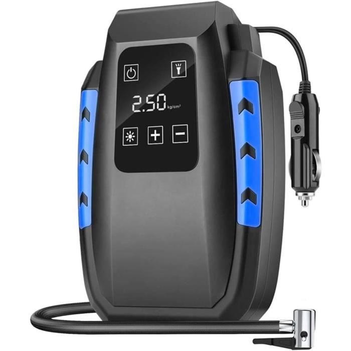 Compresseur d'air de pneu de voiture, pompe gonfleur de pneu 12V avec