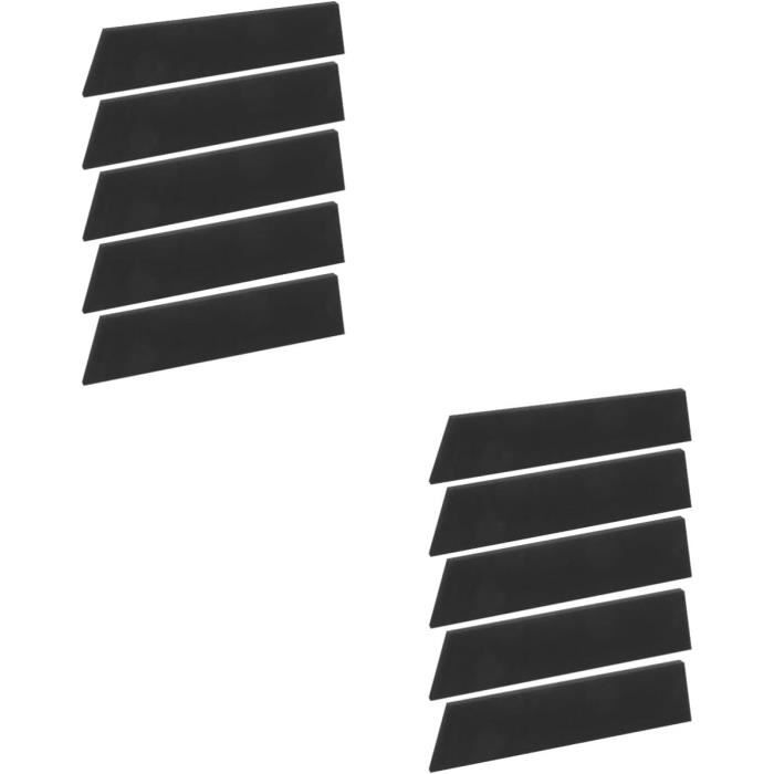 Lot De 10 Lames En Caoutchouc De Rechange Pour Essuie-glaces - Longueur 80 Cm (32 Pouces) - Universel Pour Balais Sans Armature - Revêtement Graphite Silencieux - 10