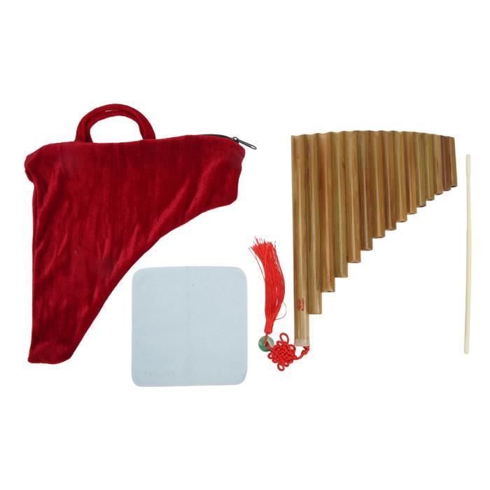 Cikonielf Flûte de pan Pan Flute 15 Pipes G Key Instrument de musique