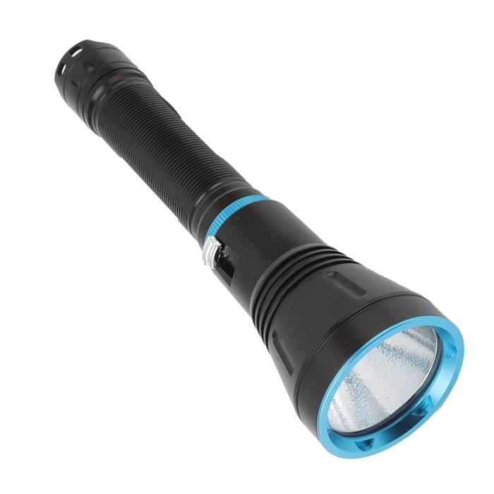 Lampe Torche étanche Plongée Rechargeable - IPX8, 300-400LM, Avec Dragonne - Pour Activités Aquatiques Et Camping