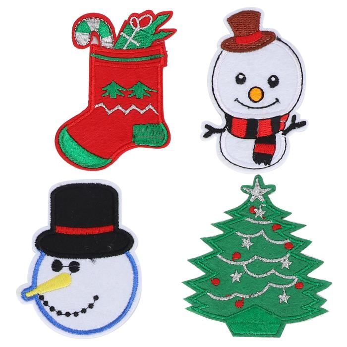 6 Décorations En Métal Pour Sapin De Noël - Père Noël, Bonhomme De Neige, Traîneau, Cheval à Bascule, Chaussette