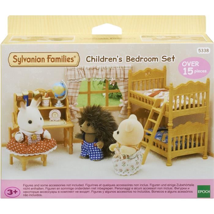 figurines miniatures - sylvanian families - 5338 - la chambre des enfants - meubles et accessoires pour enfants