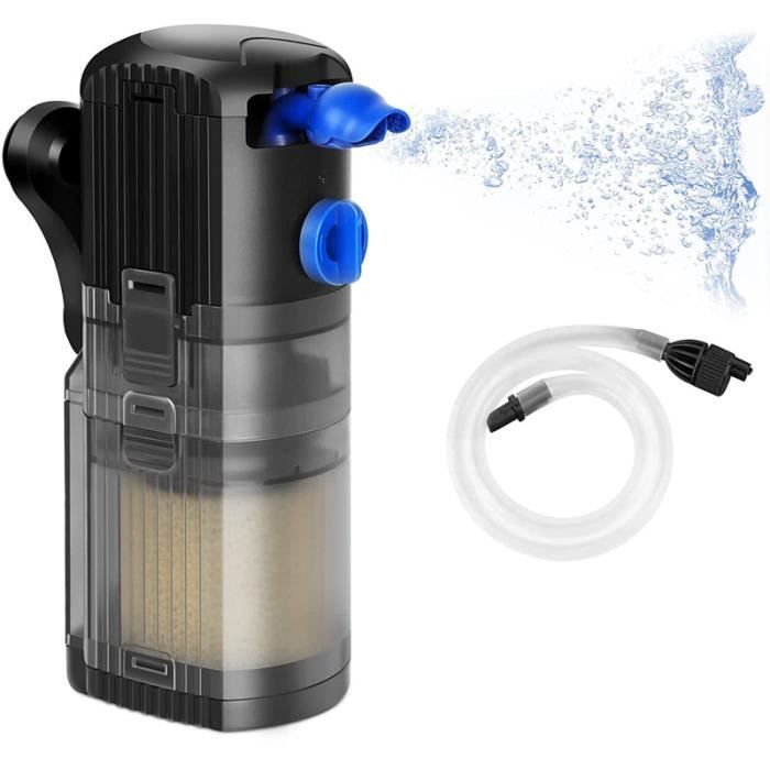 Meilleurs prix pour Filtre intérieur de l'aquarium Trois en Un débit réglable de 500L / h pour 40-120l Aquarium 8W