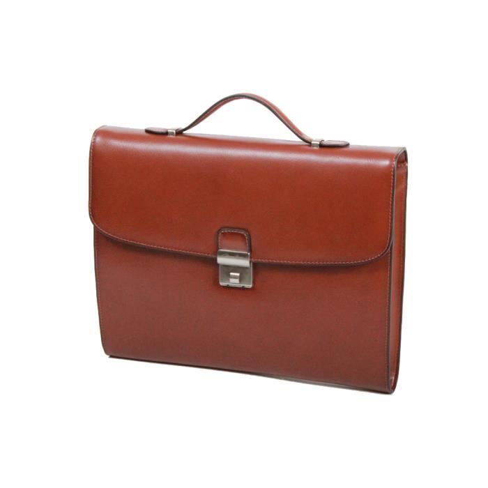 Cartable G rard Henon Atout GH 2041 Fauve Refente de cuir