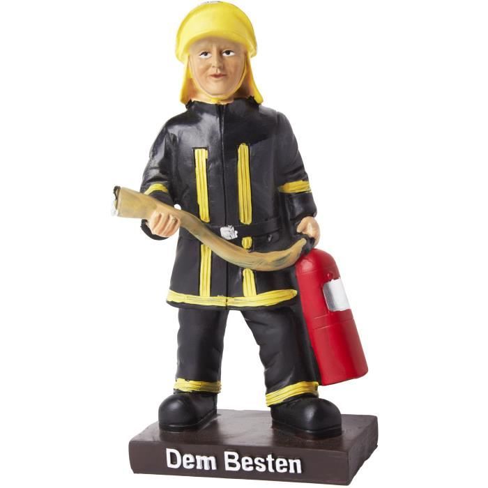 BRUBAKER Trophée Pompier Dem Besten 15 x 7 cm en polyrésine - Idée Cadeau  pour Les Pompiers