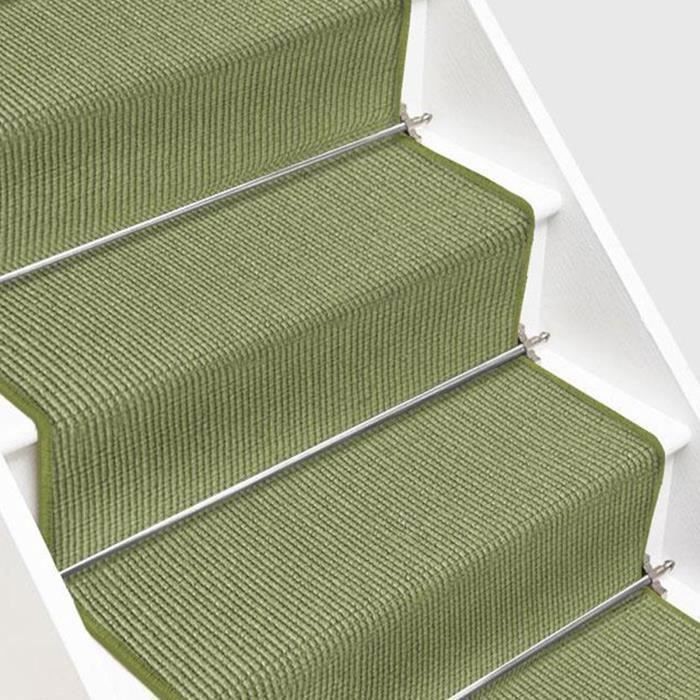 Lot De 15 Tapis D'escalier En Sisal 100% – Dimensions 64x23,5 Cm – Antidérapants – Couleur Ivoire