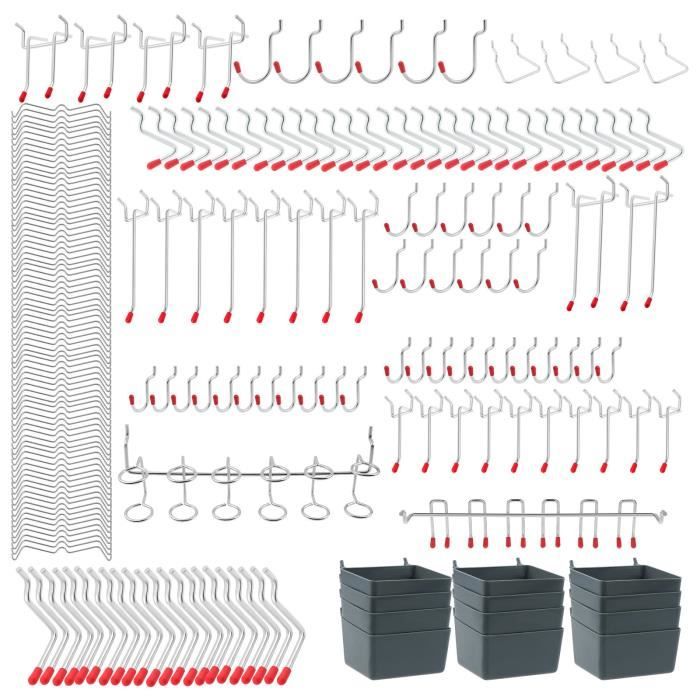 Crochets pour panneaux perforés (Emballage de 32)