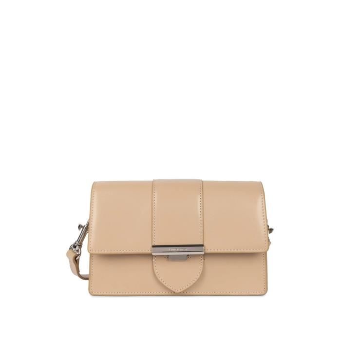 Petit sac trotteur Lancaster Ref 62051 Beige fonce 21 14 7 cm