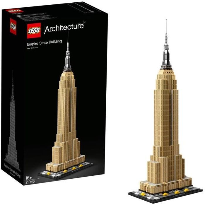LEGO® Architecture 21046 L’Empire State Building, Cadeau Original pour Adolescent de 16 ans, Maquettes et Modélisme