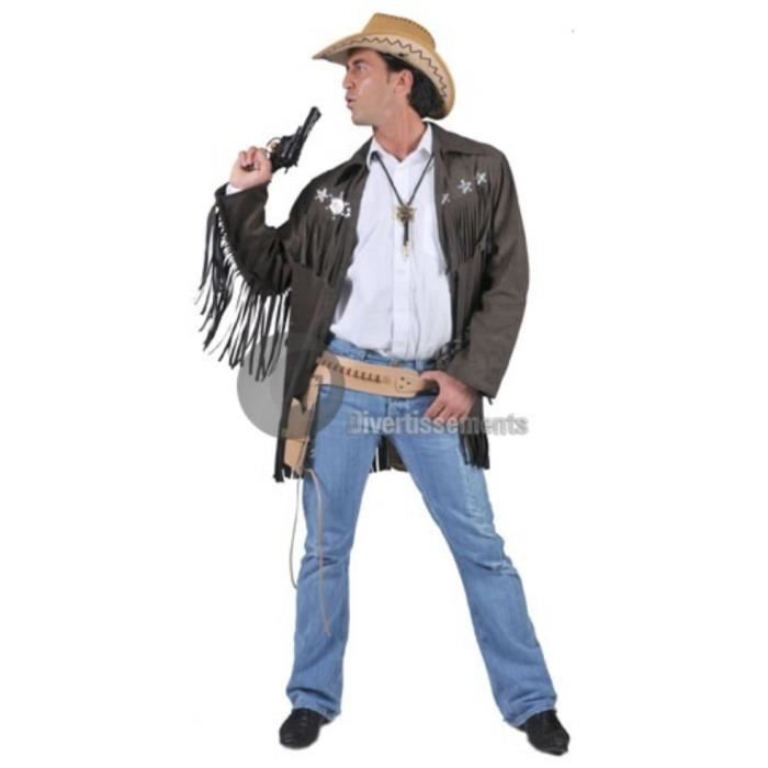 Veste a franges de cowboy brun taille xxl Cdiscount Jeux Jouets