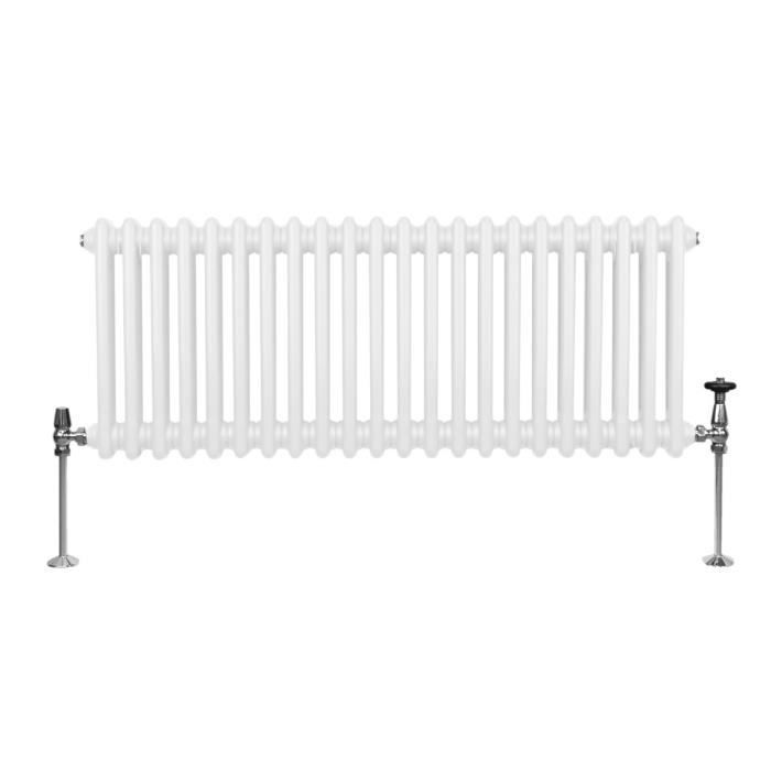 Radiateur - MONSTERSHOP - 300 x 1012mm - Acier au carbone - 2413 BTU - Horizontal Blanc