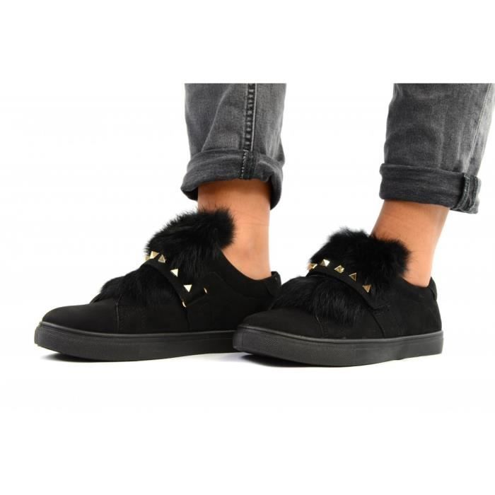 sneakers fourrure