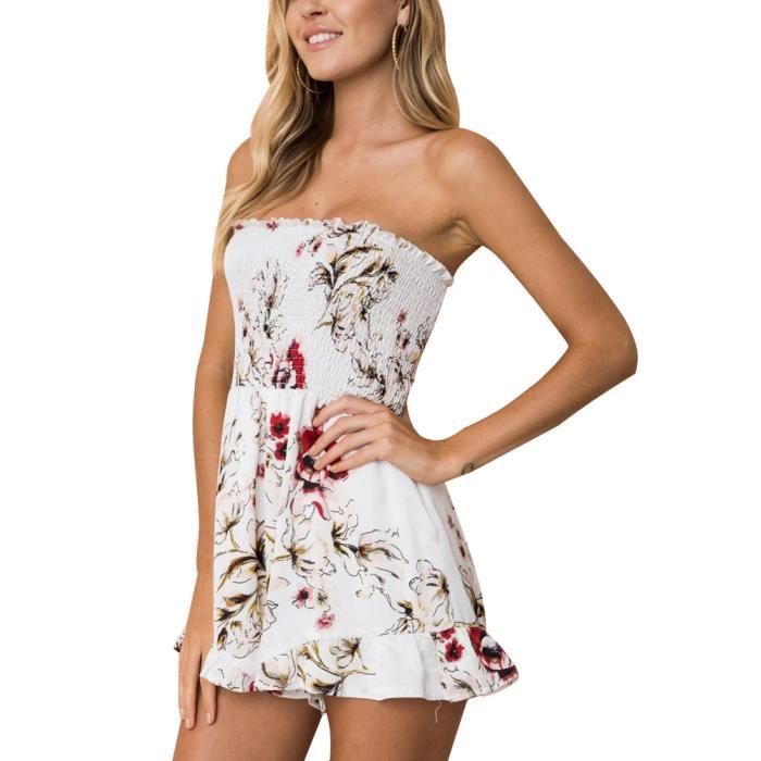 Femmes Été Body Elegant Dentelle La Perspective Manches Courtes