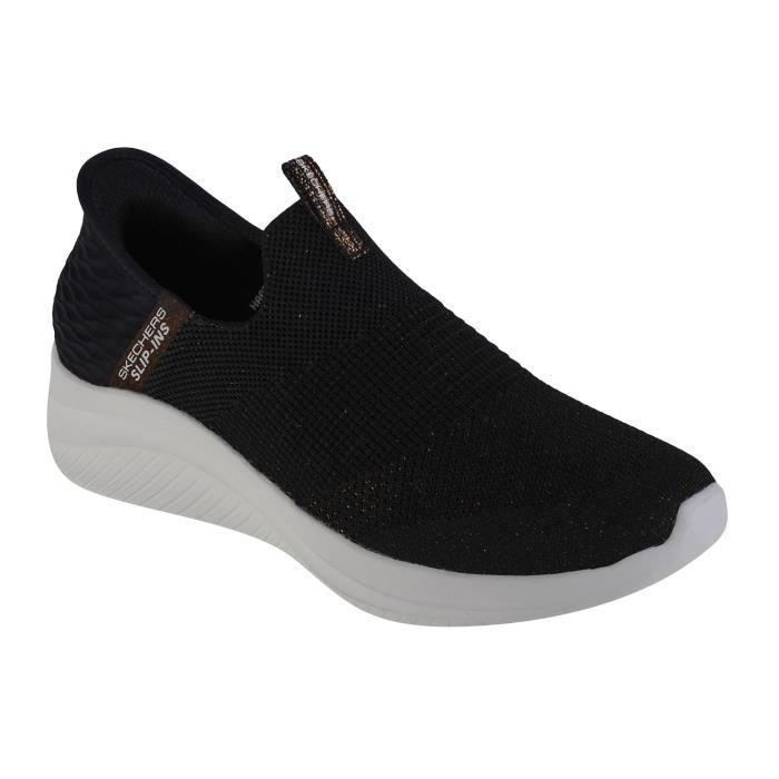 Sneakers - Skechers - Ultra Flex 3.0-Glitter Me Slip-ins 149591-BKGD - Femme - A élastique - Textile - Plat