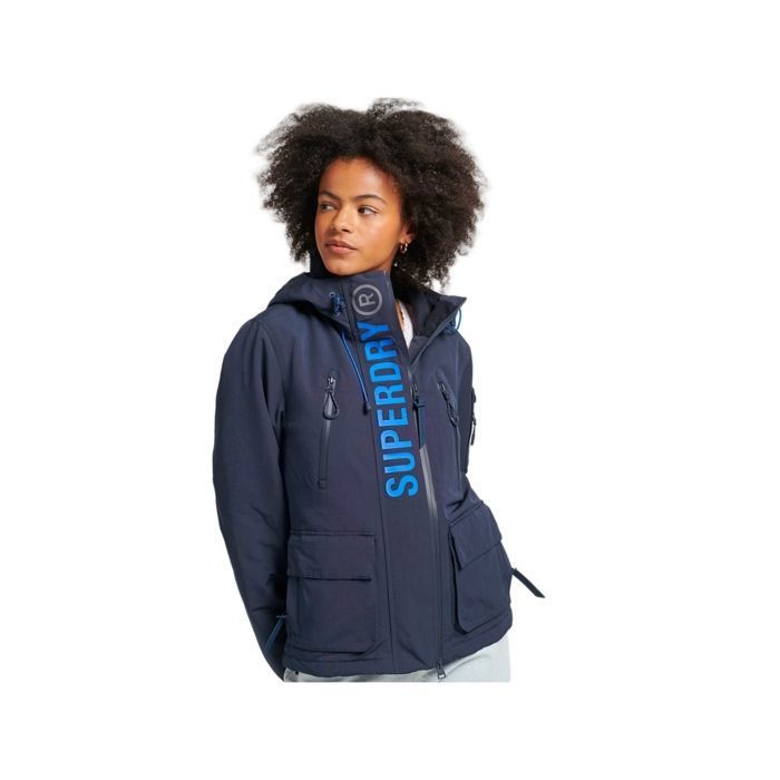 Coupe vent Superdry Femme Windcheater Bleu Synthetique Bleu Cdiscount Pret a Porter