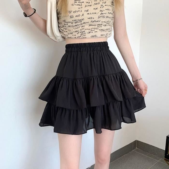 Mini Jupe Harajuku Pour Femme jupes Moelleuses Mignonnes streetwear Mini Jupe Harajuku Pour Femme jupes Moelleuses Mignonnes streetwear