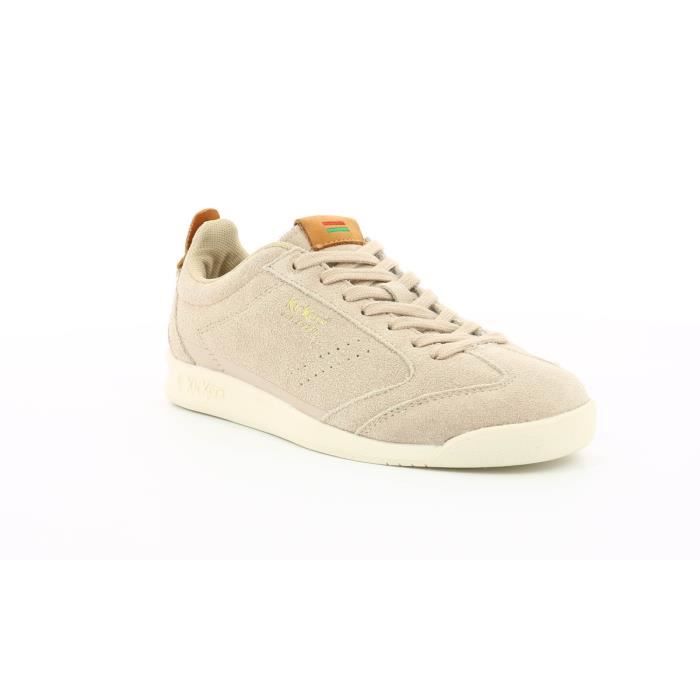 Kickers Basket basse Cuir su d Femme Rose Beige Cdiscount