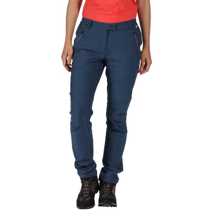 Pantalon de randonnée femme Regatta Highton - Bleu - Imperméable - UPF 40+