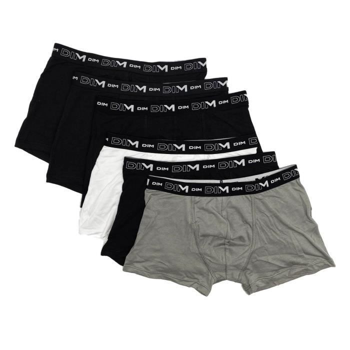 Slip Dim Confort Slip Homme Dim Coton Stretch - Pack De 6 - Confort