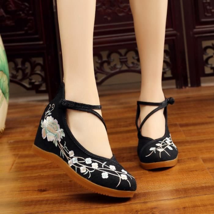 Escarpin Femme Vintage Confortable Noir JS Achat Vente Escarpin Femme Vintage Confortable Noir JS pas cher Cdiscount