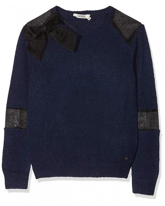 Pull Fille Kaporal Diary Bleu KAPORAL Taille 10 ans Composition acrylique polyamides et elasthanne