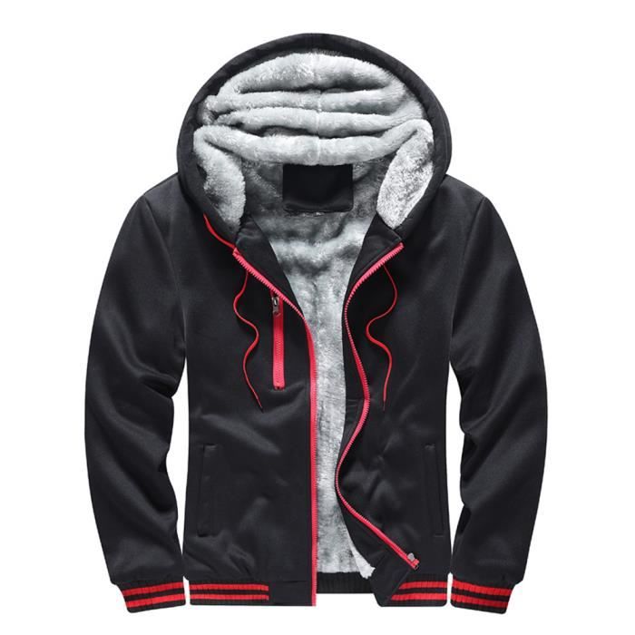 Superdry Veste ZippÃ©e PersonnalisÃ©e Veste A Capuche Noir Homme