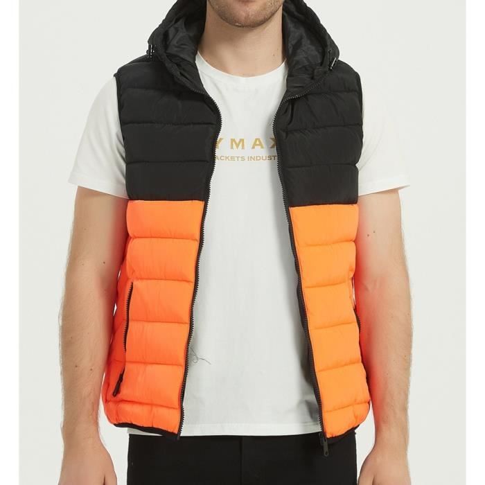 Doudoune noir et orange online