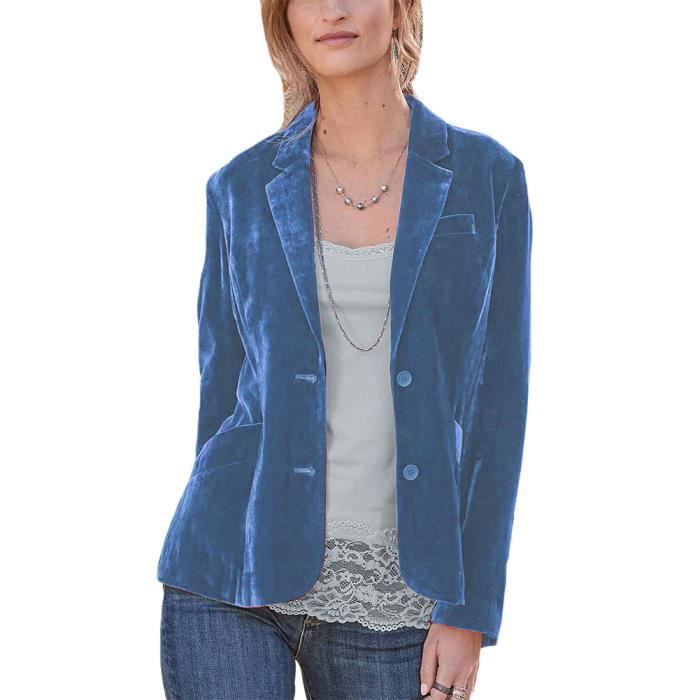 Blazer Femme Slim Fit élégant - Manches Longues, Col Revers - Pour Le Bureau Ou Occasions Professionnelles