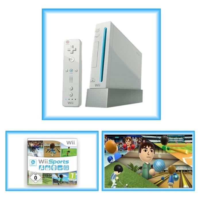 Console Nintendo Wii Sports Pack Blanc Cdiscount Jeux vidéo