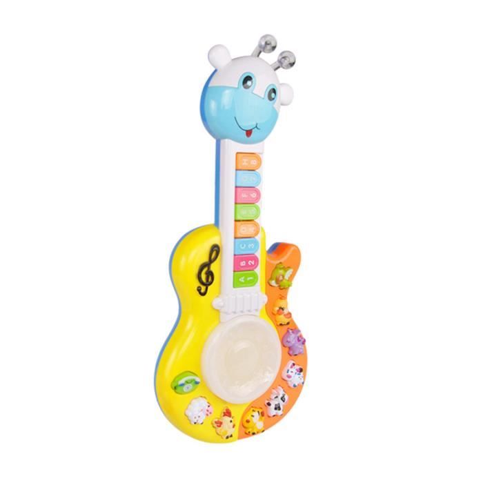 Dessin Anime Guitare Electrique Jouet Enfant Musical Multi Fonction Sans Batterie Guitare Cdiscount Instruments De Musique