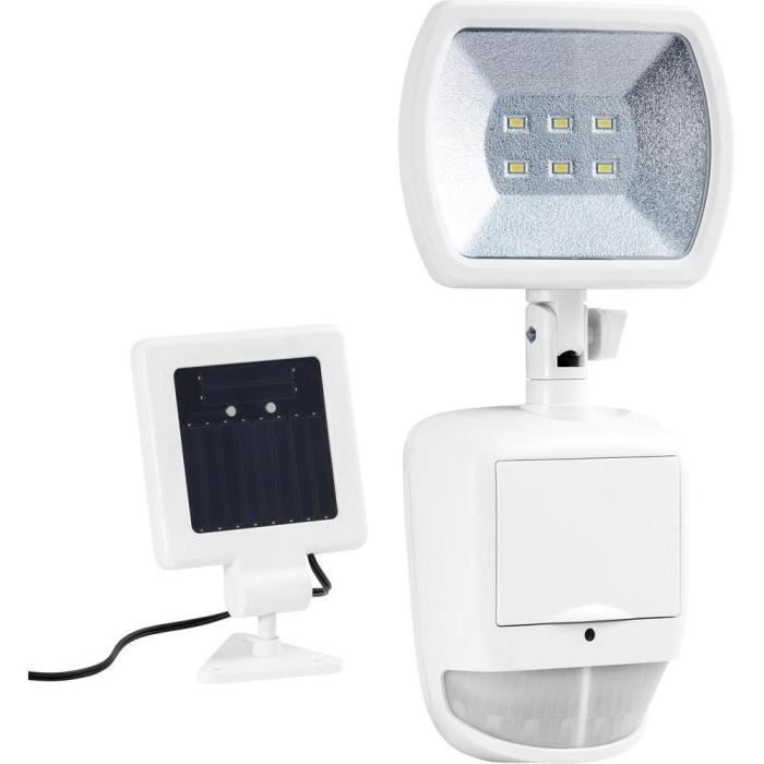 projecteur solaire de sécurité duracell - 120 lumens blanc - led intégrée - ip44