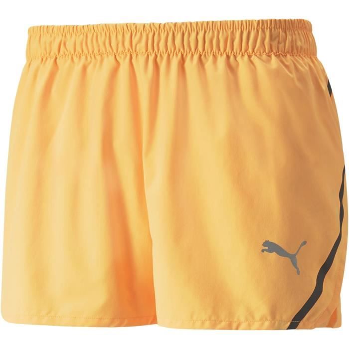 short de running - puma - homme - jaune