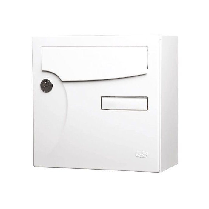 Boîte aux lettres - RENZ - Normalisée - 1 porte - Extérieur - Blanc