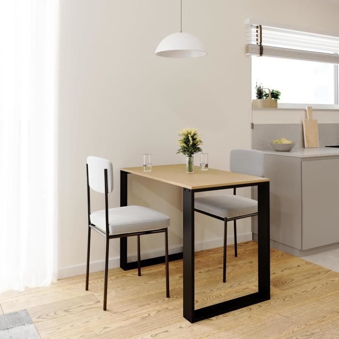 Table à Manger Hêtre De Bavière 70x50 Cm - Table Cuisine Compacte, Stable Et Facile à Monter