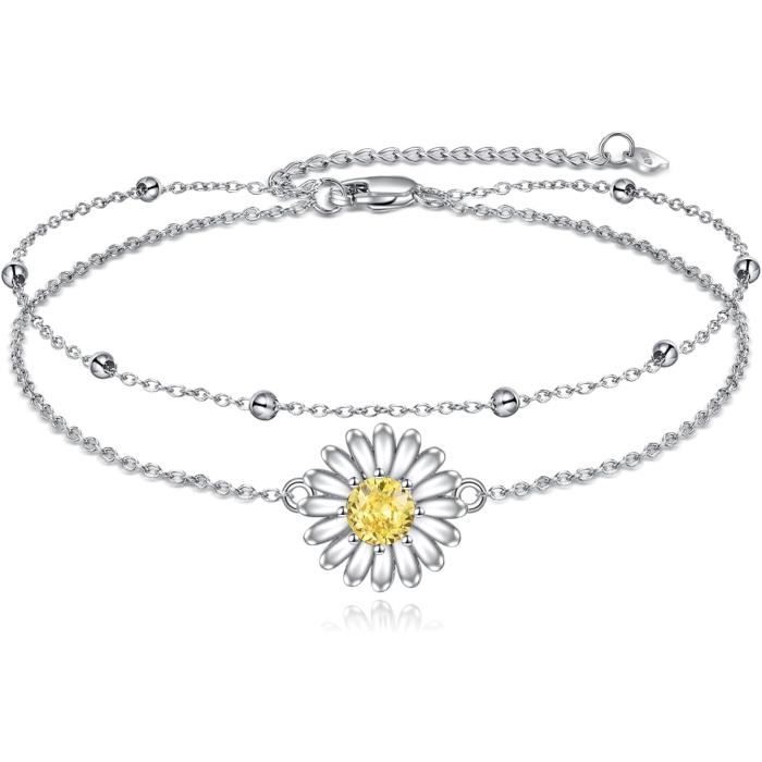 Chaîne De Cheville Argentée Avec Petites étoiles - Bijou Fantaisie, Neuve Avec étiquettes
