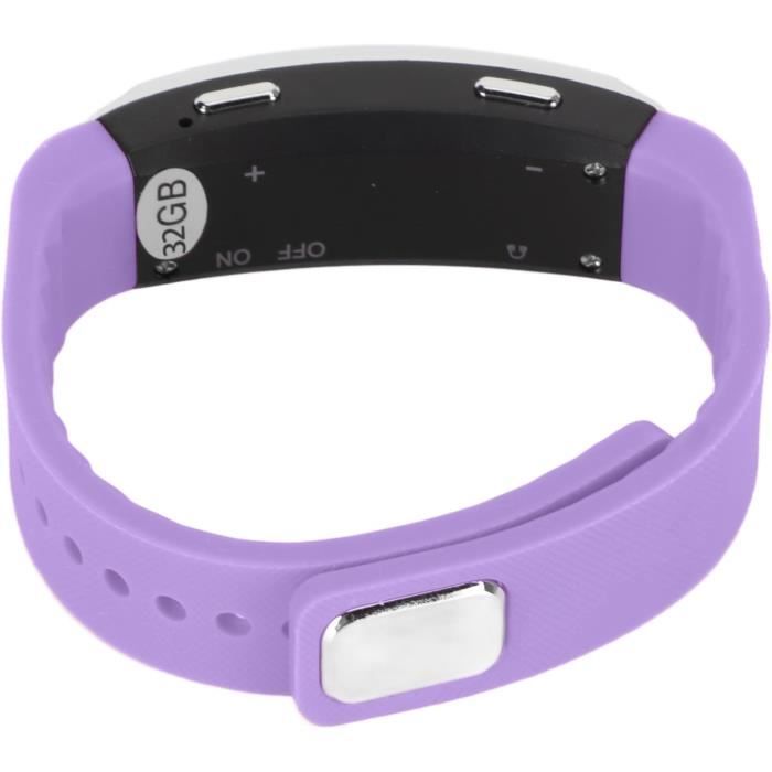 Montre Enregistreur Vocal Avec Bluetooth - Réduction De Bruit, Podomètre, Lecteur MP3 32 Go | Idéale Pour Le Sport Et L'enregistrement Discret - 4