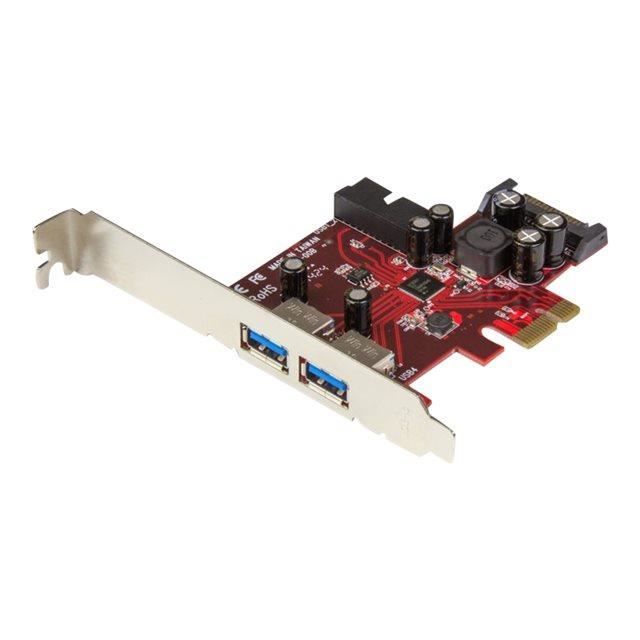 STARTECH Carte contrôleur PCI Express à 4 ports USB 3.0 - 2 externes 2 internes