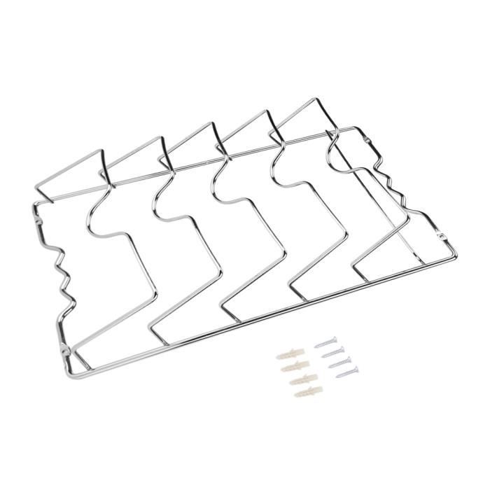 8 Pièces Support Mural Pour Couvercles De Casseroles - Organisateur Cuisine Noir Et Bleu - Espacement Réglable