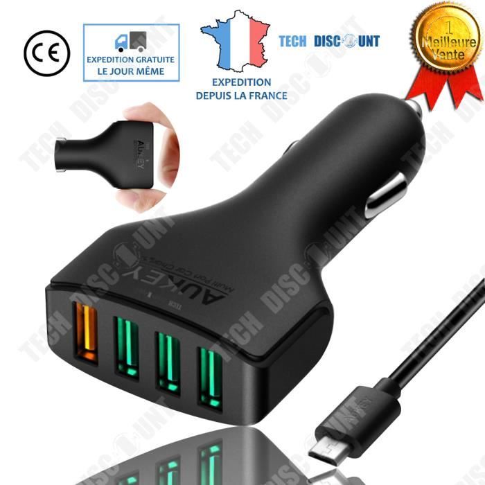 Chargeur USB voiture 12V / 24V pour 5V / 3A, 3000mA - 1 USB Port