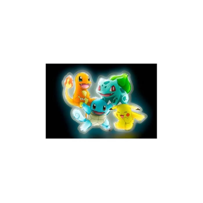 Lampe murale Teknofun Pokemon Pikachou Starters - jaune - 54x1,5x40 cm