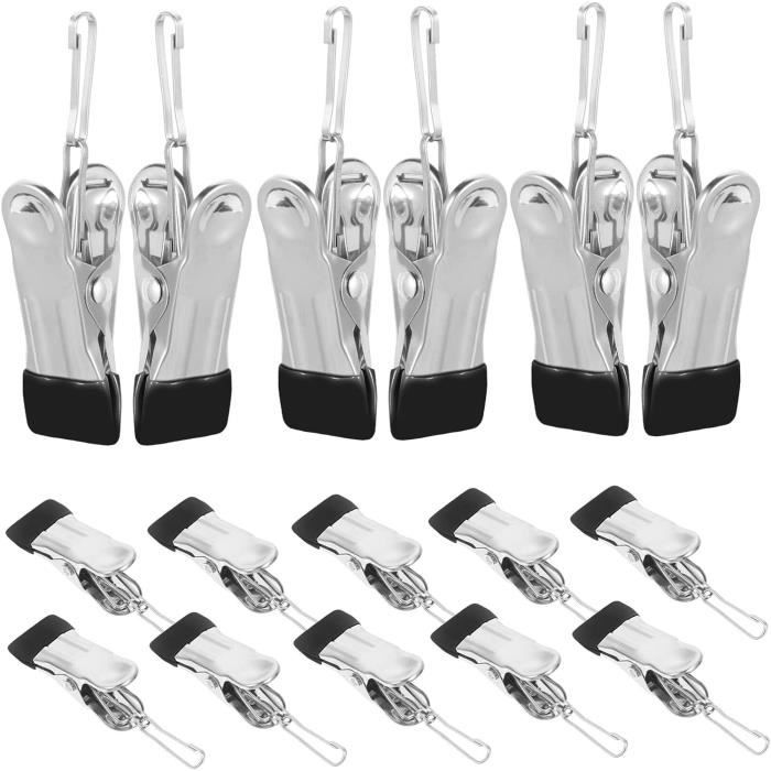 Sourcing Map Lot De 8 Pinces à Torchon Avec Boucle En Coton Pour