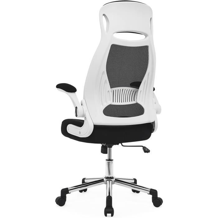 Fauteuil De Bureau Ergonomique Noir – Dossier En Maille Respirante (Neuf)