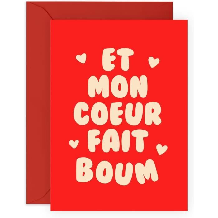 Jolie Carte Anniversaire Pour Couple Et Mon Coeur Fait Boum