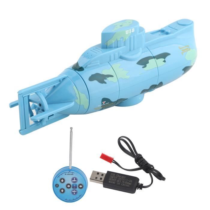 VBESTLIFE RC Submarine, Remote Control Submarine, 2Colors USB Line 3.7V 100mAH Liion Battery