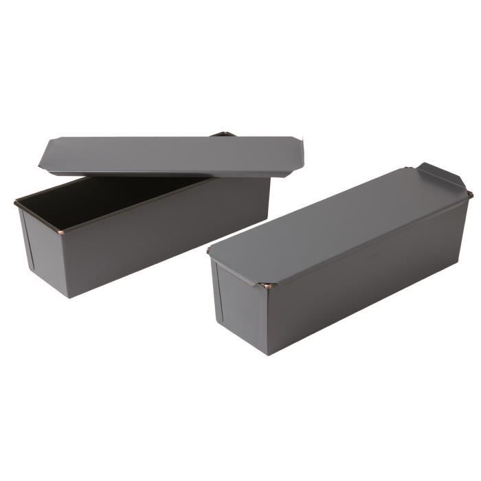 Duisoad Lot De 2 Moules à Cake En Silicone Rectangulaire 24x11x6 Cm – Anti-adhésif, Sans BPA, Idéal Gâteau, Pain & Brownie, Compatible Four & Lave-vaisselle